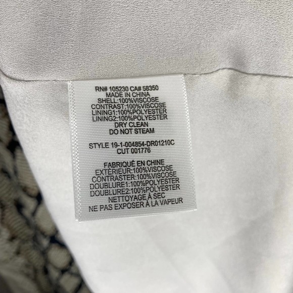 NWT Joie Bethwyn C Snakeskin Print Wrap Style Dress Size Medium - Picture 7 of 9